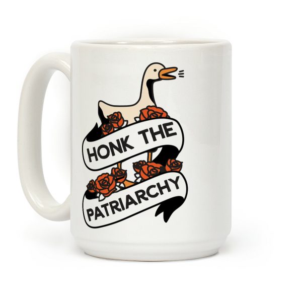 Honk The Patriarchy Goose Coffee Mug Honk The Patriarchy Goose Coffee Mug