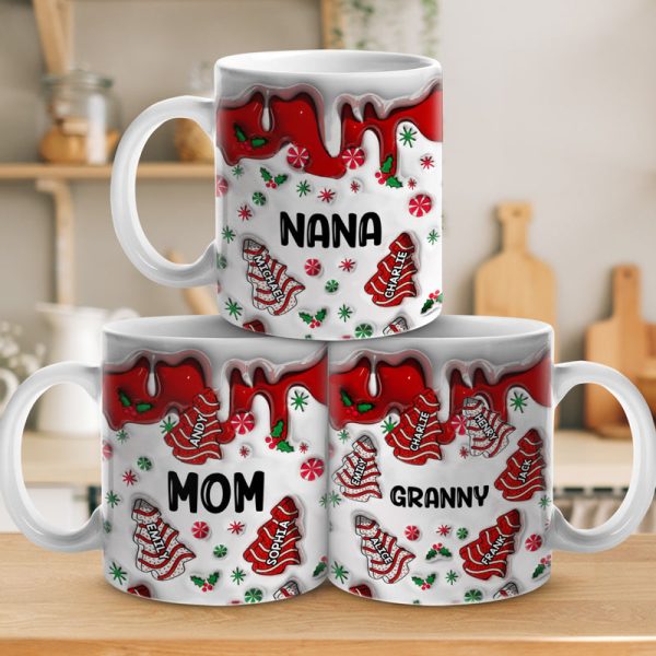 Hot Chocolate And Christmas Movies - Family Personalized Custom 3D Inflated Effect Printed Mug - Christmas Gift For Family Members Hot Chocolate And Christmas Movies - Family Personalized Custom 3D Inflated Effect Printed Mug - Christmas Gift For Family Members