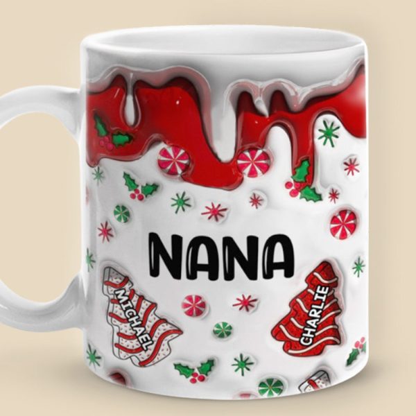 Hot Chocolate And Christmas Movies - Family Personalized Custom 3D Inflated Effect Printed Mug - Christmas Gift For Family Members Hot Chocolate And Christmas Movies - Family Personalized Custom 3D Inflated Effect Printed Mug - Christmas Gift For Family Members