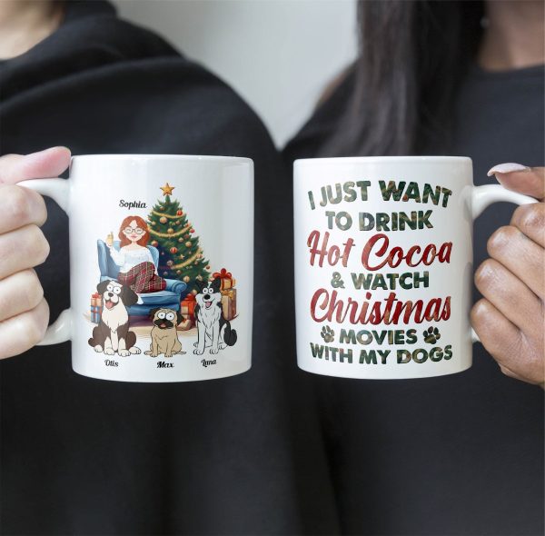 Hot Cocoa, Christmas Movies & My Dogs - Personalized Mug Hot Cocoa, Christmas Movies & My Dogs - Personalized Mug