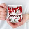 Hot Cocoa Warm Hearts - Family Personalized Custom 3D Inflated Effect Printed Mug - Christmas Gift For Family Members Hot Cocoa Warm Hearts - Family Personalized Custom 3D Inflated Effect Printed Mug - Christmas Gift For Family Members