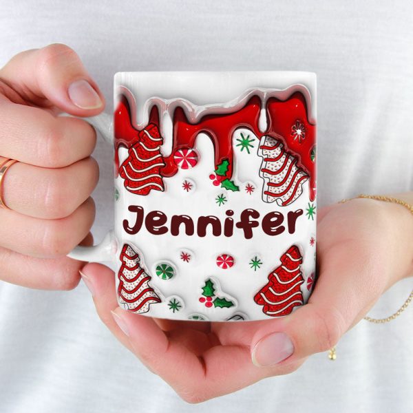 Hot Cocoa Warm Hearts - Family Personalized Custom 3D Inflated Effect Printed Mug - Christmas Gift For Family Members Hot Cocoa Warm Hearts - Family Personalized Custom 3D Inflated Effect Printed Mug - Christmas Gift For Family Members