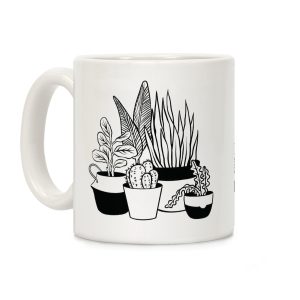 Houseplant Illustration Coffee Mug