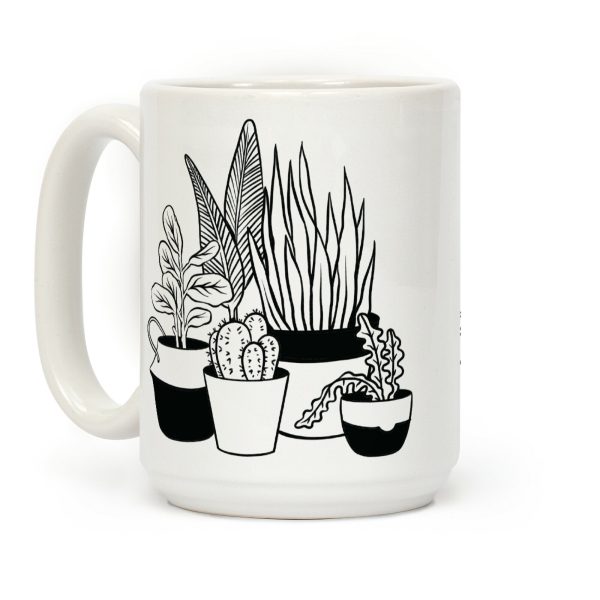 Houseplant Illustration Coffee Mug Houseplant Illustration Coffee Mug