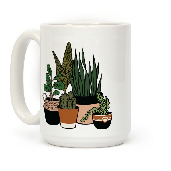 Houseplant Illustration Color Coffee Mug Houseplant Illustration Color Coffee Mug