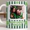 How Lucky Are We With Shamrocks And Stripes Design - Personalized Custom Coffee Mug - CPL1270_MG How Lucky Are We With Shamrocks And Stripes Design - Personalized Custom Coffee Mug - CPL1270_MG