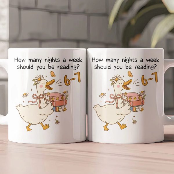How Many Nights A Week Should You Be Reading 6-7 -Cozy Reading Night Gift for Book Lovers