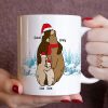 Hugging Is A Silent Way, Gift For Family, Personalized Mug, Winter Bear Family Mug, Christmas Gift Hugging Is A Silent Way, Gift For Family, Personalized Mug, Winter Bear Family Mug, Christmas Gift