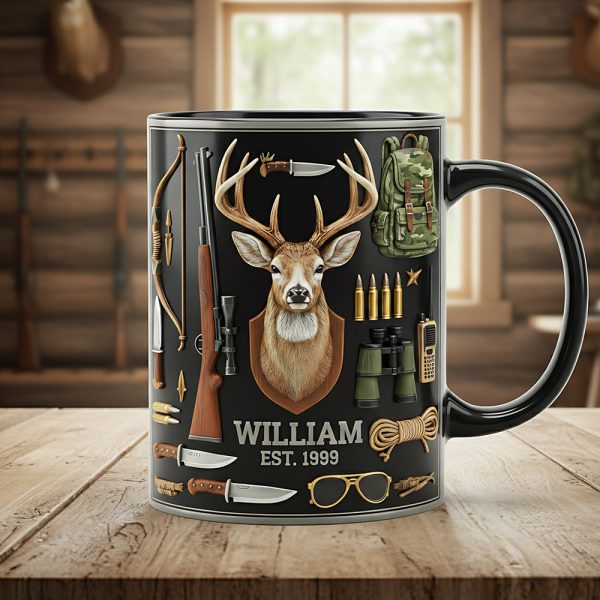 Hunting Black Coffee Mug - Personalized Gifts For Hunting Lovers 01kita171225 Hunting Black Coffee Mug - Personalized Gifts For Hunting Lovers 01kita171225