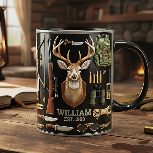 Hunting Black Coffee Mug - Personalized Gifts For Hunting Lovers 01kita171225 Hunting Black Coffee Mug - Personalized Gifts For Hunting Lovers 01kita171225