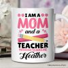 I Am a Mom and a Teacher Nothing Scares Me Personalized Mug, Funny Cute Mom Teacher Gift With Custom Name I Am a Mom and a Teacher Nothing Scares Me Personalized Mug, Funny Cute Mom Teacher Gift With Custom Name