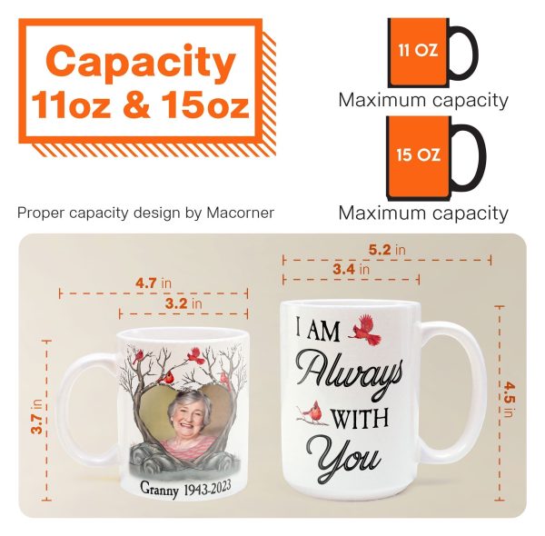 I Am Always With You Memorial Gifts - Personalized Photo Mug