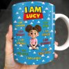 I Am Enough, I Am Kind, Embrace Your Uniqueness - Personalized Custom Coffee Mug - KID327_MG I Am Enough, I Am Kind, Embrace Your Uniqueness - Personalized Custom Coffee Mug - KID327_MG