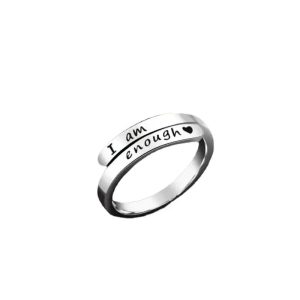 I Am Enough Ring Hotsale Awareness Ring Jewelry