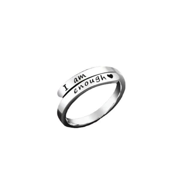 I Am Enough Ring Hotsale Awareness Ring Jewelry I Am Enough Ring Hotsale Awareness Ring Jewelry