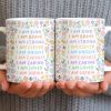 I Am Kind, I Am Brave, Encouraging Floral Design - Personalized Custom Coffee Mug - KID235_MG I Am Kind, I Am Brave, Encouraging Floral Design - Personalized Custom Coffee Mug - KID235_MG