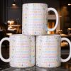 I Am Kind, I Am Brave, Encouraging Floral Design - Personalized Custom Coffee Mug - KID235_MG I Am Kind, I Am Brave, Encouraging Floral Design - Personalized Custom Coffee Mug - KID235_MG