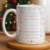 I Am Kind, I Am Brave, Encouraging Floral Design - Personalized Custom Coffee Mug - KID235_MG I Am Kind, I Am Brave, Encouraging Floral Design - Personalized Custom Coffee Mug - KID235_MG