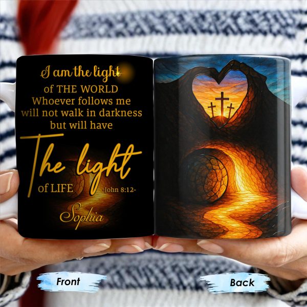 I Am The Light Of The World, Cross and Heart Coffee Mug - Personalized Custom Coffee Mug - FTH060_MG I Am The Light Of The World, Cross and Heart Coffee Mug - Personalized Custom Coffee Mug - FTH060_MG