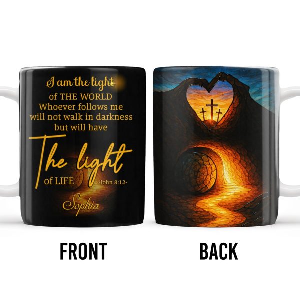 I Am The Light Of The World, Cross and Heart Coffee Mug - Personalized Custom Coffee Mug - FTH060_MG I Am The Light Of The World, Cross and Heart Coffee Mug - Personalized Custom Coffee Mug - FTH060_MG