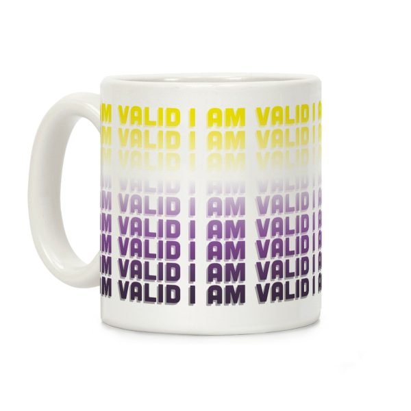 I Am Valid - Non-binary Coffee Mug I Am Valid - Non-binary Coffee Mug