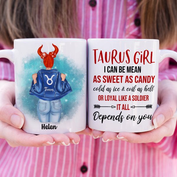 I Can Be Mean As Sweet As Candy - Personalized White Mug - Gift For Zodiac Girl I Can Be Mean As Sweet As Candy - Personalized White Mug - Gift For Zodiac Girl