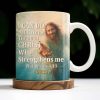I Can Do All Things Through Christ Who Strengthens Me, Religious Image and Hands - Personalized Custom Coffee Mug - FTH049_MG I Can Do All Things Through Christ Who Strengthens Me, Religious Image and Hands - Personalized Custom Coffee Mug - FTH049_MG