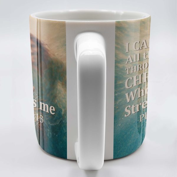 I Can Do All Things Through Christ Who Strengthens Me, Religious Image and Hands - Personalized Custom Coffee Mug - FTH049_MG I Can Do All Things Through Christ Who Strengthens Me, Religious Image and Hands - Personalized Custom Coffee Mug - FTH049_MG