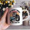 I Do What I Want Cat Personalized Mug, Retro Sarcastic Cat Lover Gift With Custom Name I Do What I Want Cat Personalized Mug, Retro Sarcastic Cat Lover Gift With Custom Name
