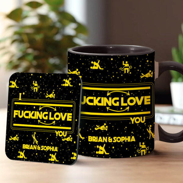 I F*cking Love You - Personalized Accent Mug - Gift For Couples NL122 I F*cking Love You - Personalized Accent Mug - Gift For Couples NL122