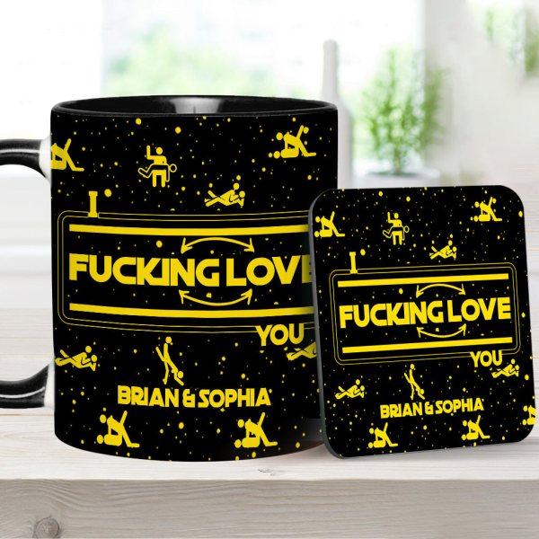I F*cking Love You - Personalized Accent Mug - Gift For Couples NL122 I F*cking Love You - Personalized Accent Mug - Gift For Couples NL122