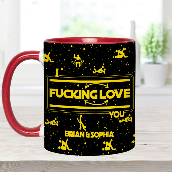I F*cking Love You - Personalized Accent Mug - Gift For Couples NL122 I F*cking Love You - Personalized Accent Mug - Gift For Couples NL122