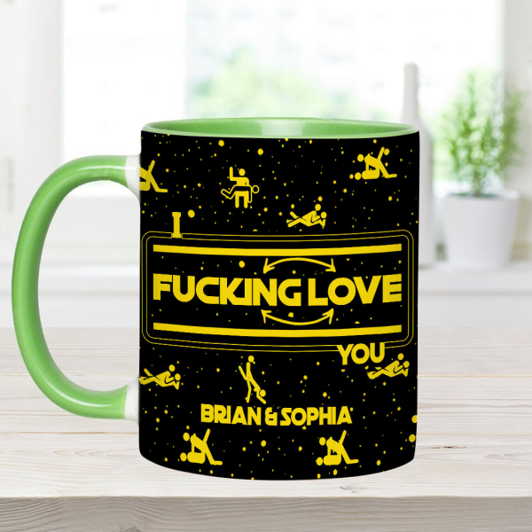 I F*cking Love You - Personalized Accent Mug - Gift For Couples NL122 I F*cking Love You - Personalized Accent Mug - Gift For Couples NL122