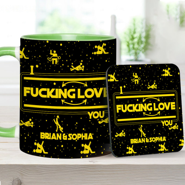 I F*cking Love You - Personalized Accent Mug - Gift For Couples NL122 I F*cking Love You - Personalized Accent Mug - Gift For Couples NL122