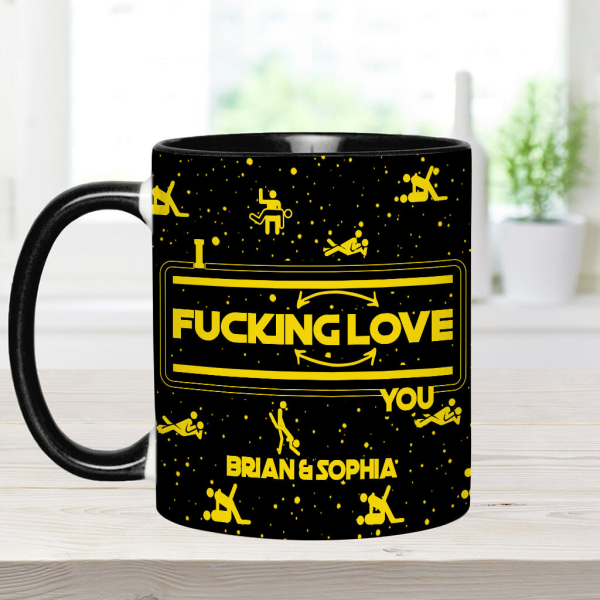 I F*cking Love You - Personalized Accent Mug - Gift For Couples NL122 I F*cking Love You - Personalized Accent Mug - Gift For Couples NL122
