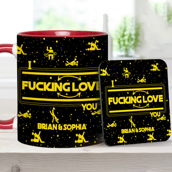 I F*cking Love You - Personalized Accent Mug - Gift For Couples NL122 I F*cking Love You - Personalized Accent Mug - Gift For Couples NL122