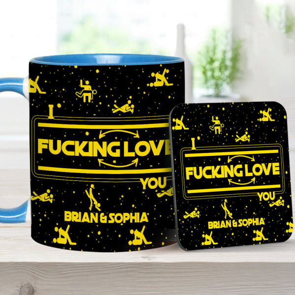I F*cking Love You - Personalized Accent Mug - Gift For Couples NL122 I F*cking Love You - Personalized Accent Mug - Gift For Couples NL122