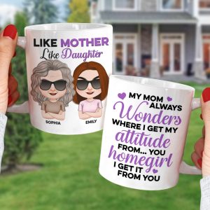 I Get My Attitude From You - Mother's Day Mug - Mother's Day Gift - Personalized Funny Coffee Mug - Gift For Mom