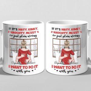 I Just Want To Be With You - Couple Personalized Custom Mug - Gift For Husband Wife, Anniversary
