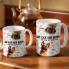 I Lick My Bum Dog Lovers - 3D Effect Printed Mug, Personalized White Edge-to-Edge Mug I Lick My Bum Dog Lovers - 3D Effect Printed Mug, Personalized White Edge-to-Edge Mug