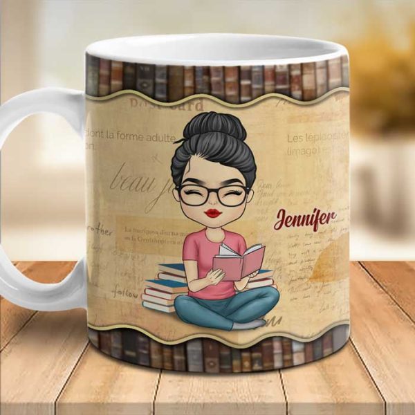 I Like Books And Coffee And Maybe 3 People - Personalized Mug I Like Books And Coffee And Maybe 3 People - Personalized Mug