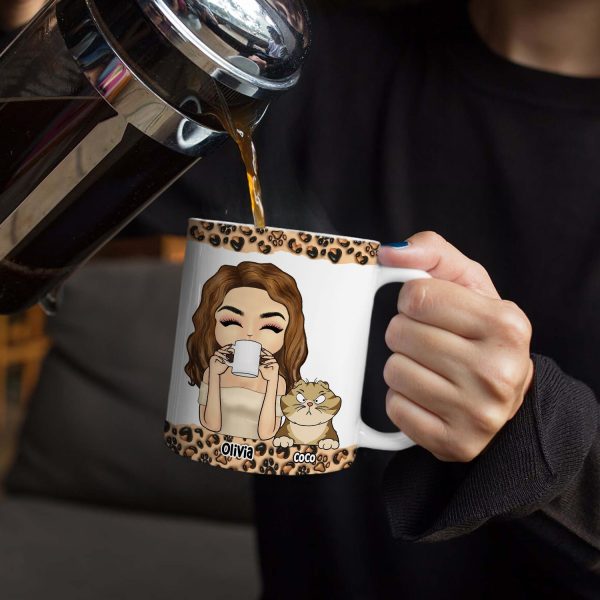 I Like Cats - Gift For Cat Mom - 3D Inflated Effect Printed Mug, Personalized White Edge-to-Edge Mug I Like Cats - Gift For Cat Mom - 3D Inflated Effect Printed Mug, Personalized White Edge-to-Edge Mug