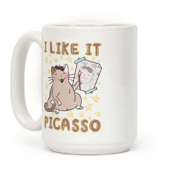 I Like It Picasso Cat Parody Coffee Mug