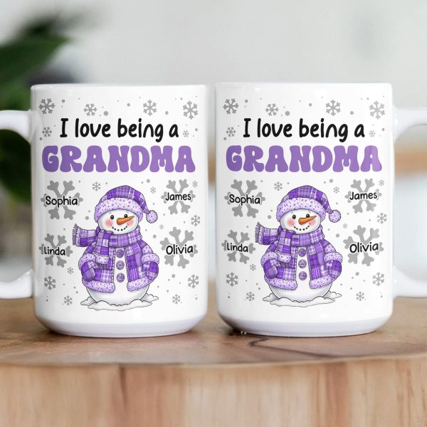 I Love Being A Grandma - Personalized Mug I Love Being A Grandma - Personalized Mug