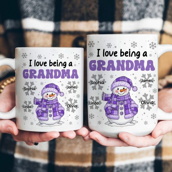 I Love Being A Grandma - Personalized Mug I Love Being A Grandma - Personalized Mug