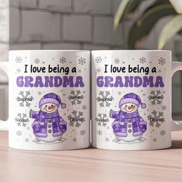 I Love Being A Grandma - Personalized Mug I Love Being A Grandma - Personalized Mug