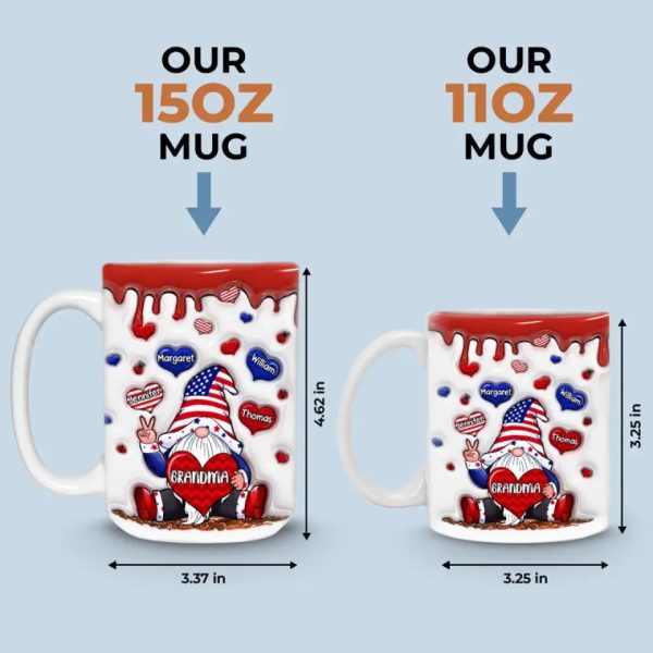 I Love Being Grandma - Family Personalized Custom 3D Inflated Effect Printed Mug - Gift For Mom, Grandma I Love Being Grandma - Family Personalized Custom 3D Inflated Effect Printed Mug - Gift For Mom, Grandma