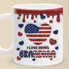 I Love Being Grandma - Family Personalized Custom 3D Inflated Effect Printed Mug - Gift For Mom, Grandma I Love Being Grandma - Family Personalized Custom 3D Inflated Effect Printed Mug - Gift For Mom, Grandma
