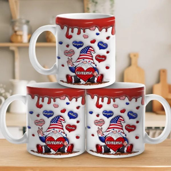 I Love Being Grandma - Family Personalized Custom 3D Inflated Effect Printed Mug - Gift For Mom, Grandma I Love Being Grandma - Family Personalized Custom 3D Inflated Effect Printed Mug - Gift For Mom, Grandma