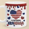 I Love Being Grandma - Family Personalized Custom 3D Inflated Effect Printed Mug - Gift For Mom, Grandma I Love Being Grandma - Family Personalized Custom 3D Inflated Effect Printed Mug - Gift For Mom, Grandma